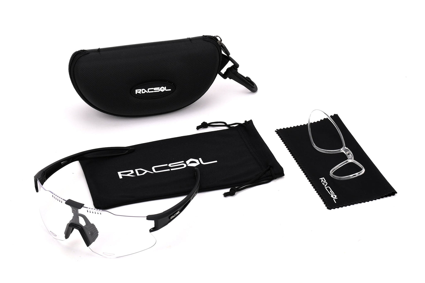 Lentes deportivos fotocromáticos para correr y ciclismo UMBRAL  Marca RACSOL con protección UV400.