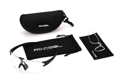 Lentes deportivos fotocromáticos para correr y ciclismo UMBRAL  Marca RACSOL con protección UV400.